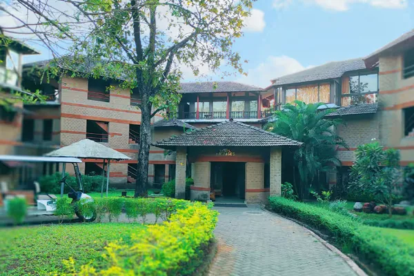The garden entrance to Gokul Cottage